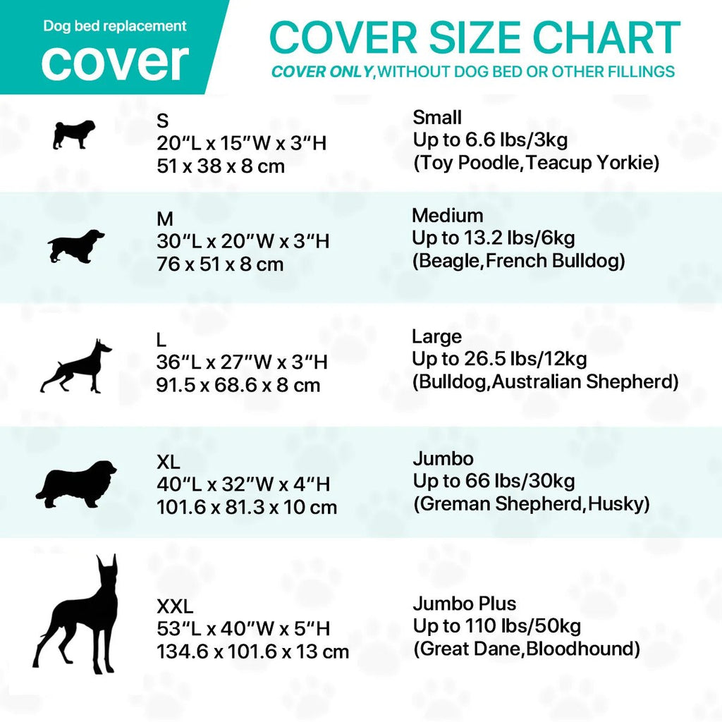 CozyTail Orthopedic Dog Bed Cover For Large Dogs | Temsk