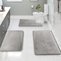 CalmStep Ultra Soft Memory Foam Bath Mat Set With Quick Drying Fabric | Temsk