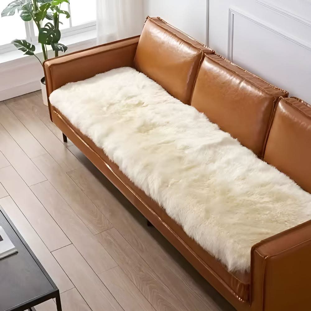 VelvetEase Fluffy Velvet Sofa Cover With Noble Aesthetics | Temsk