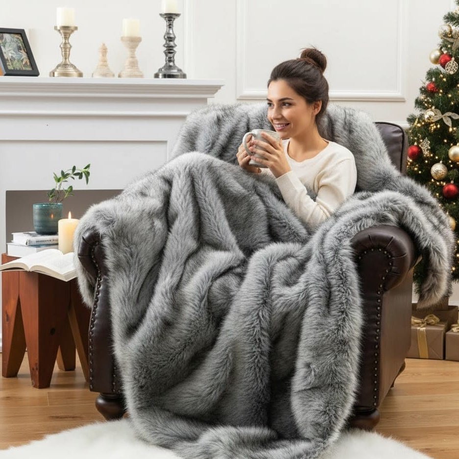 LuxeNest Premium Soft and Warm Throw Blanket for Maximum Comfort 135x200 cm | Temsk