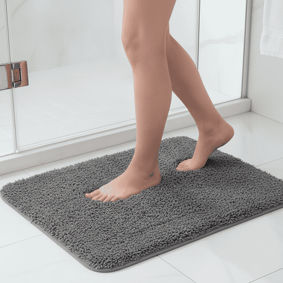 NimbusNest Fluffy Bath Rug With Soft Fur Texture For Homes | Temsk