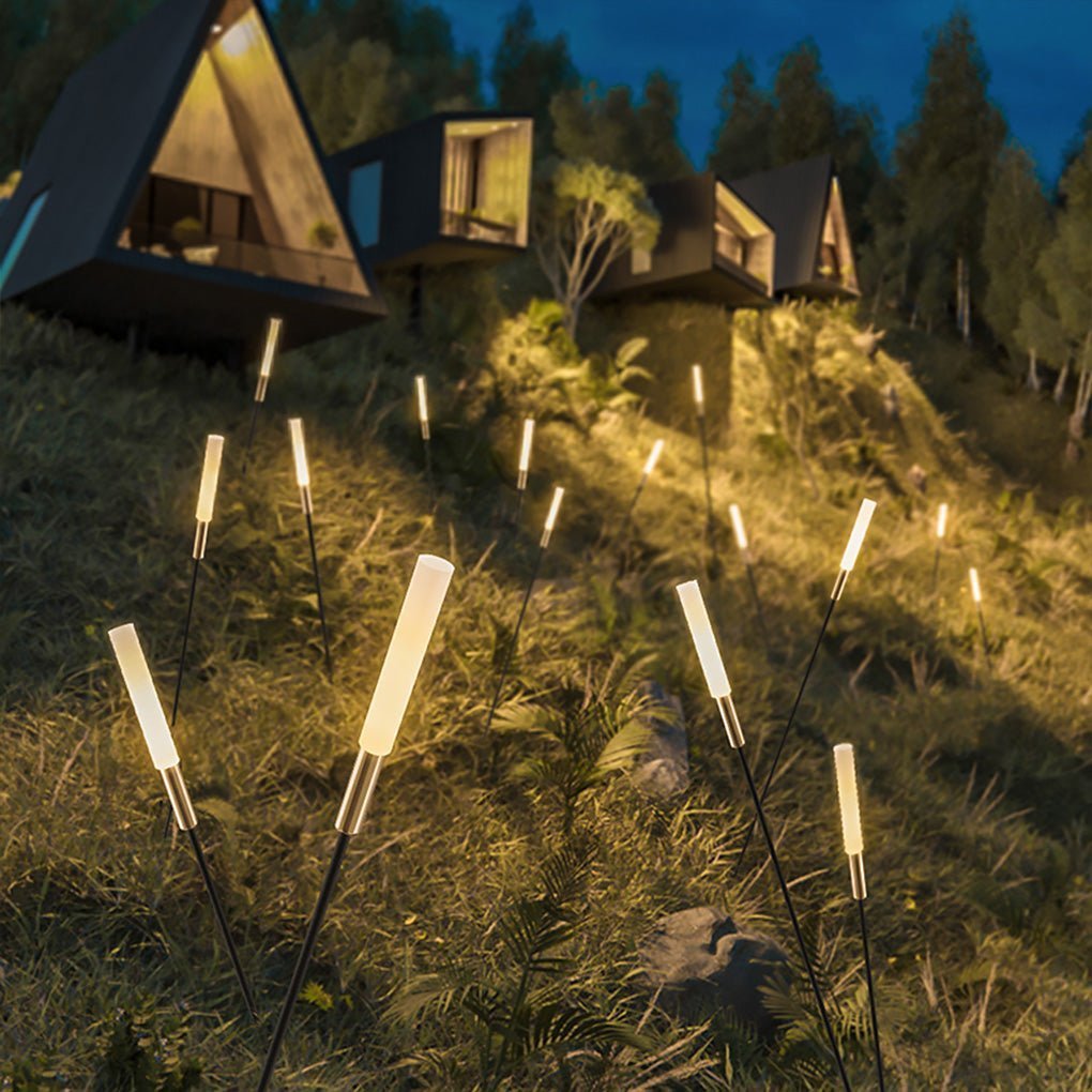 LumenReed Glow Solar LED Reed Lights for a Magical Garden Ambiance | Temsk