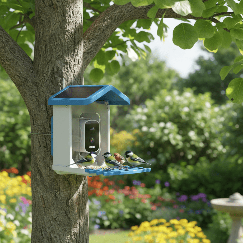 LumaFeeder Solar Bird Feeder With Intelligent 2.4K HD Camera And Night Vision | Temsk