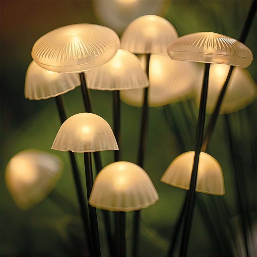 LumaGrove Weatherproof 10-LED Mushroom Lights Set for Outdoor Spaces | Temsk