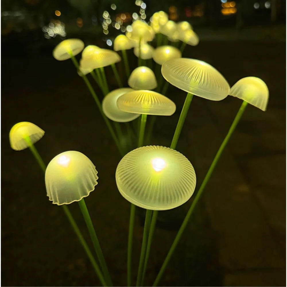 LumaGrove Weatherproof 10-LED Mushroom Lights Set for Outdoor Spaces | Temsk