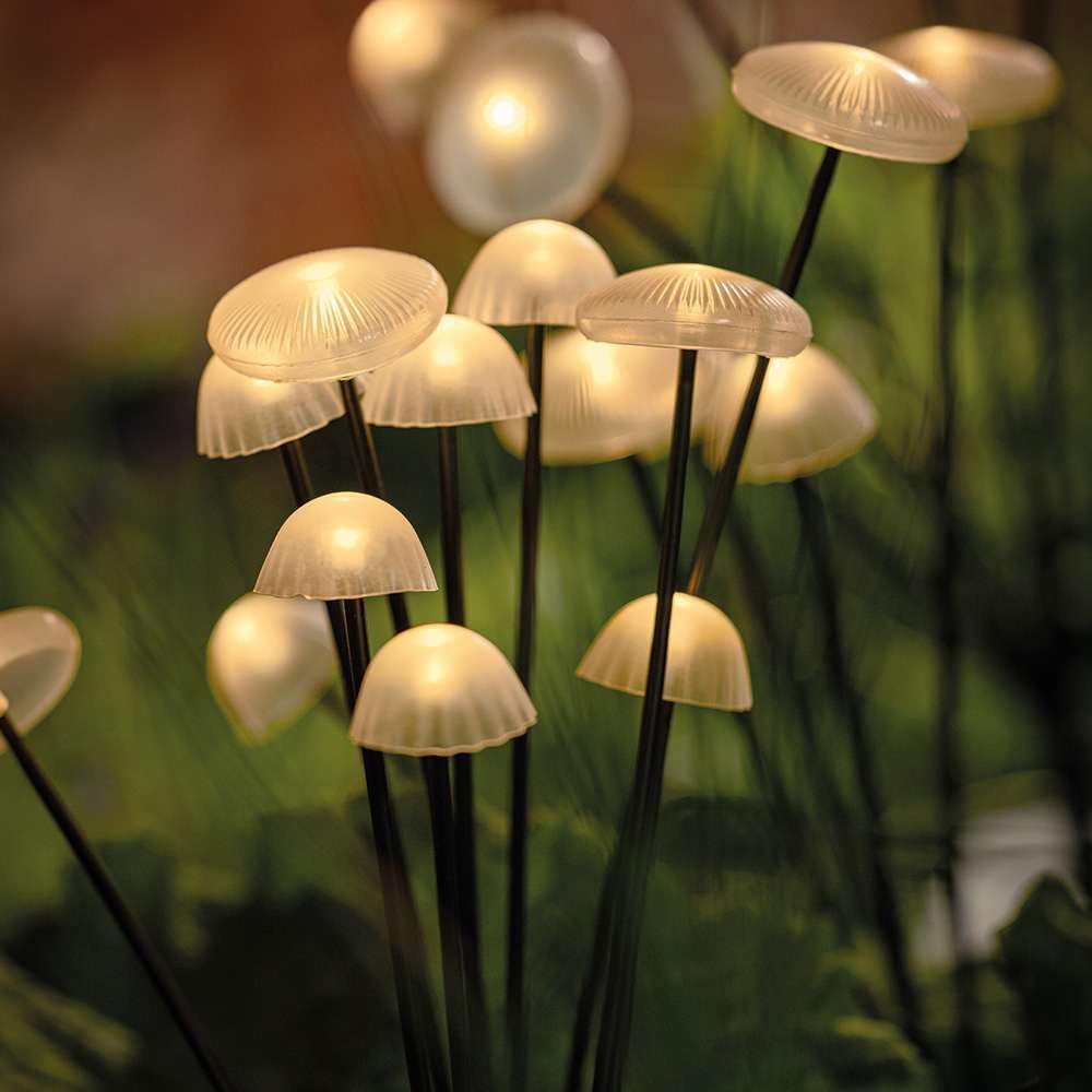 LumaGrove Weatherproof 10-LED Mushroom Lights Set for Outdoor Spaces | Temsk