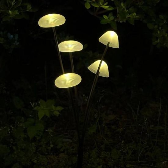 LumaGrove Weatherproof 10-LED Mushroom Lights Set for Outdoor Spaces | Temsk