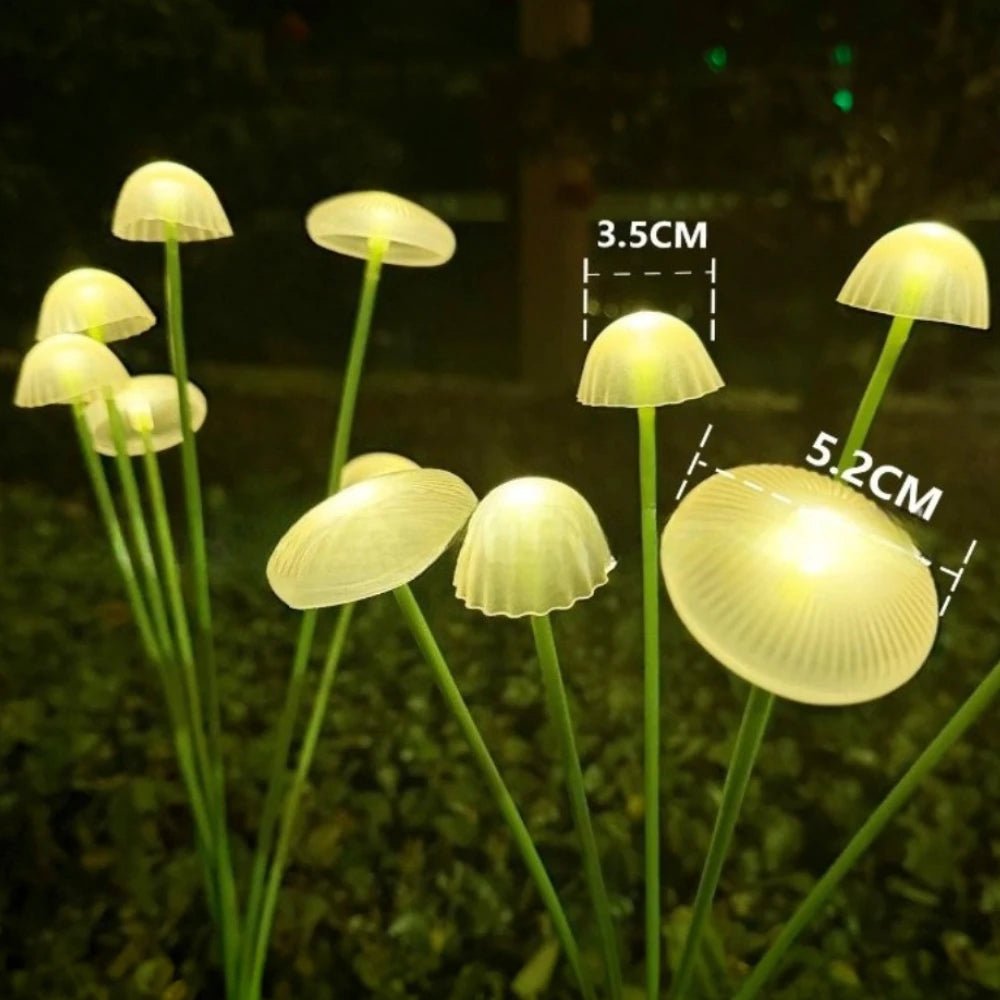LumaGrove Weatherproof 10-LED Mushroom Lights Set for Outdoor Spaces | Temsk