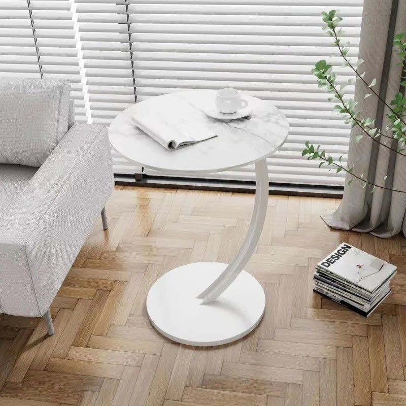 MiraRound Compact Reinforced Round Side Table For Modern Living In Small Spaces | Temsk