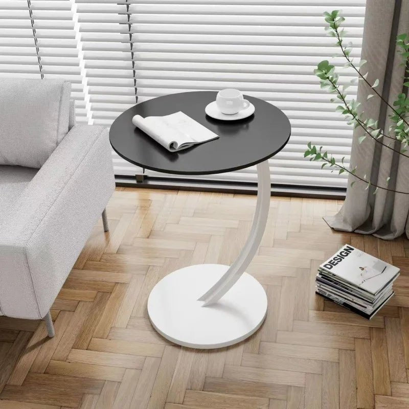 MiraRound Compact Reinforced Round Side Table For Modern Living In Small Spaces | Temsk