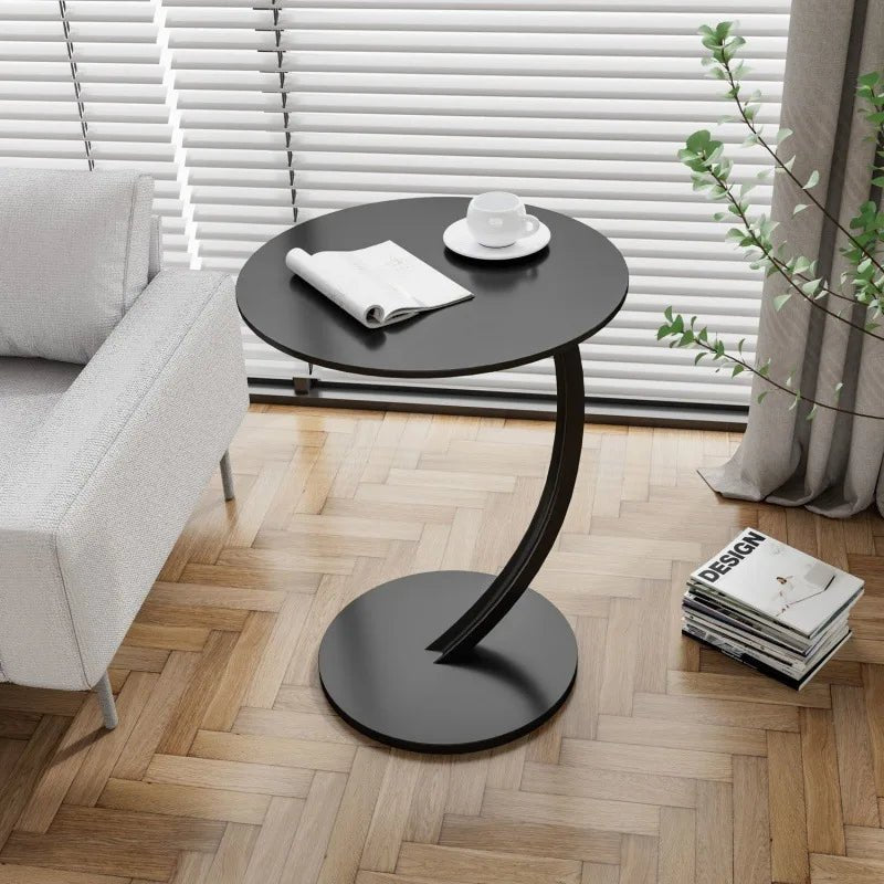MiraRound Compact Reinforced Round Side Table For Modern Living In Small Spaces | Temsk