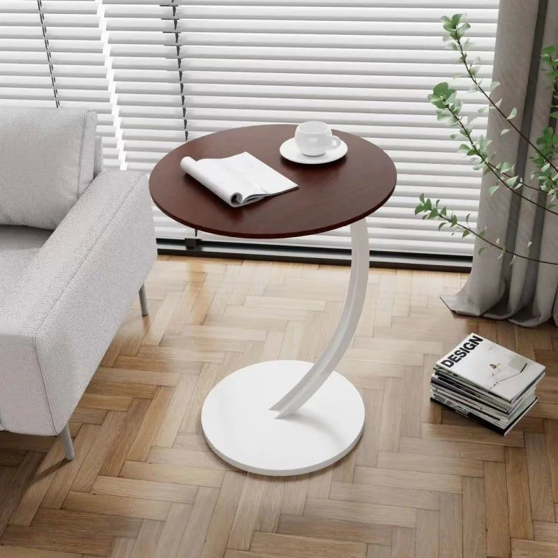 MiraRound Compact Reinforced Round Side Table For Modern Living In Small Spaces | Temsk