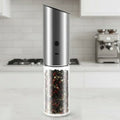 Rechargeable FlavorPulse Stainless Steel Electric Pepper Mill For Easy Seasoning | Temsk