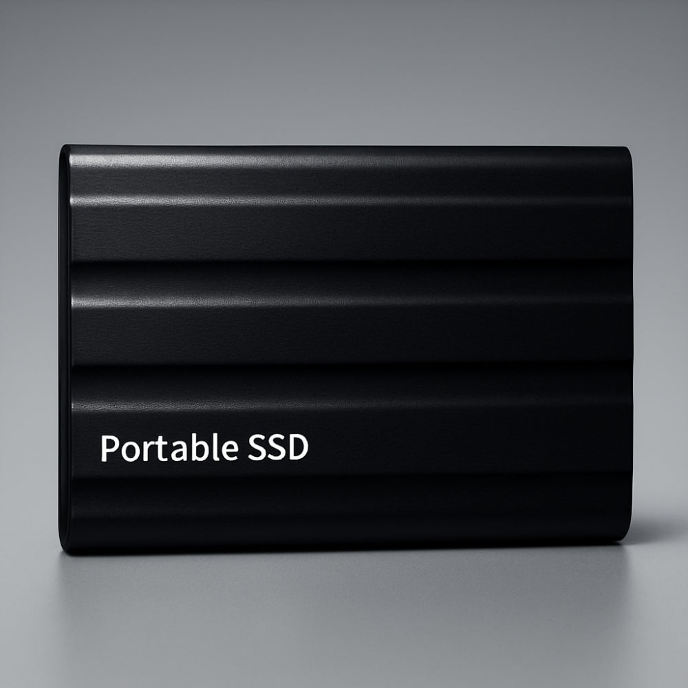 Tragbare SSD-Festplatte mit robustem Metallgehäuse für Reisen | Temsk