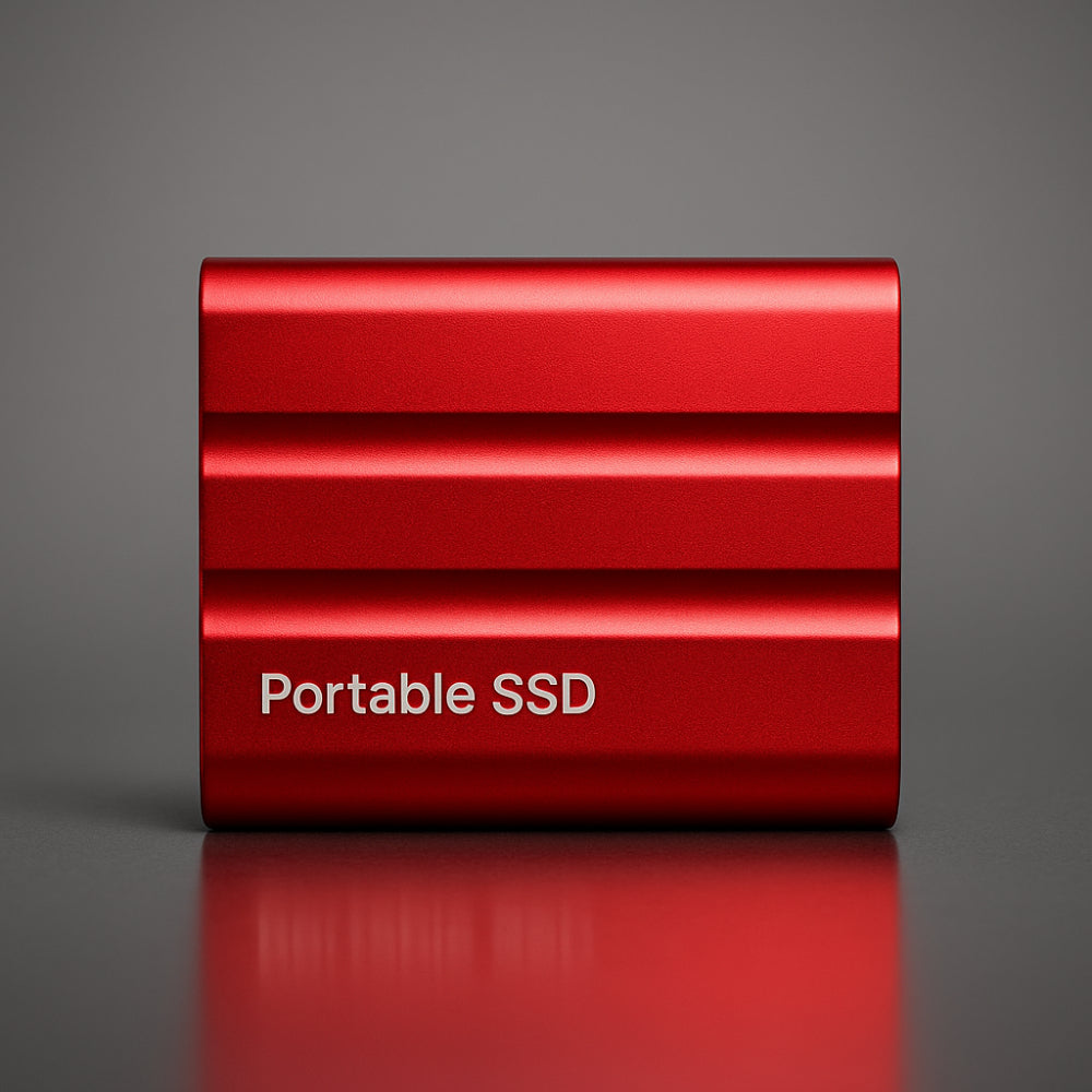 Tragbare SSD-Festplatte mit robustem Metallgehäuse für Reisen | Temsk