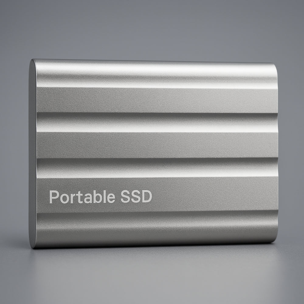 Tragbare SSD-Festplatte mit robustem Metallgehäuse für Reisen | Temsk