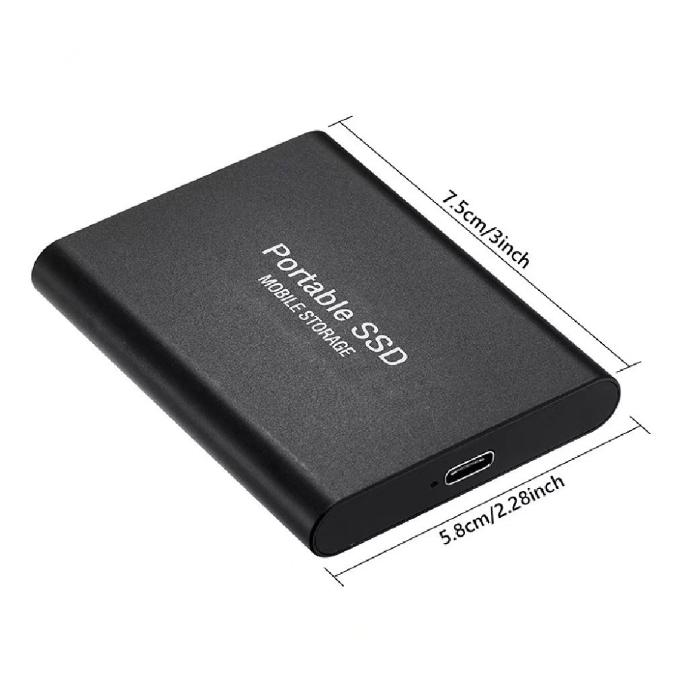 512GB USB C přenosné SSD pro rychlé externí ukládání | Temsk