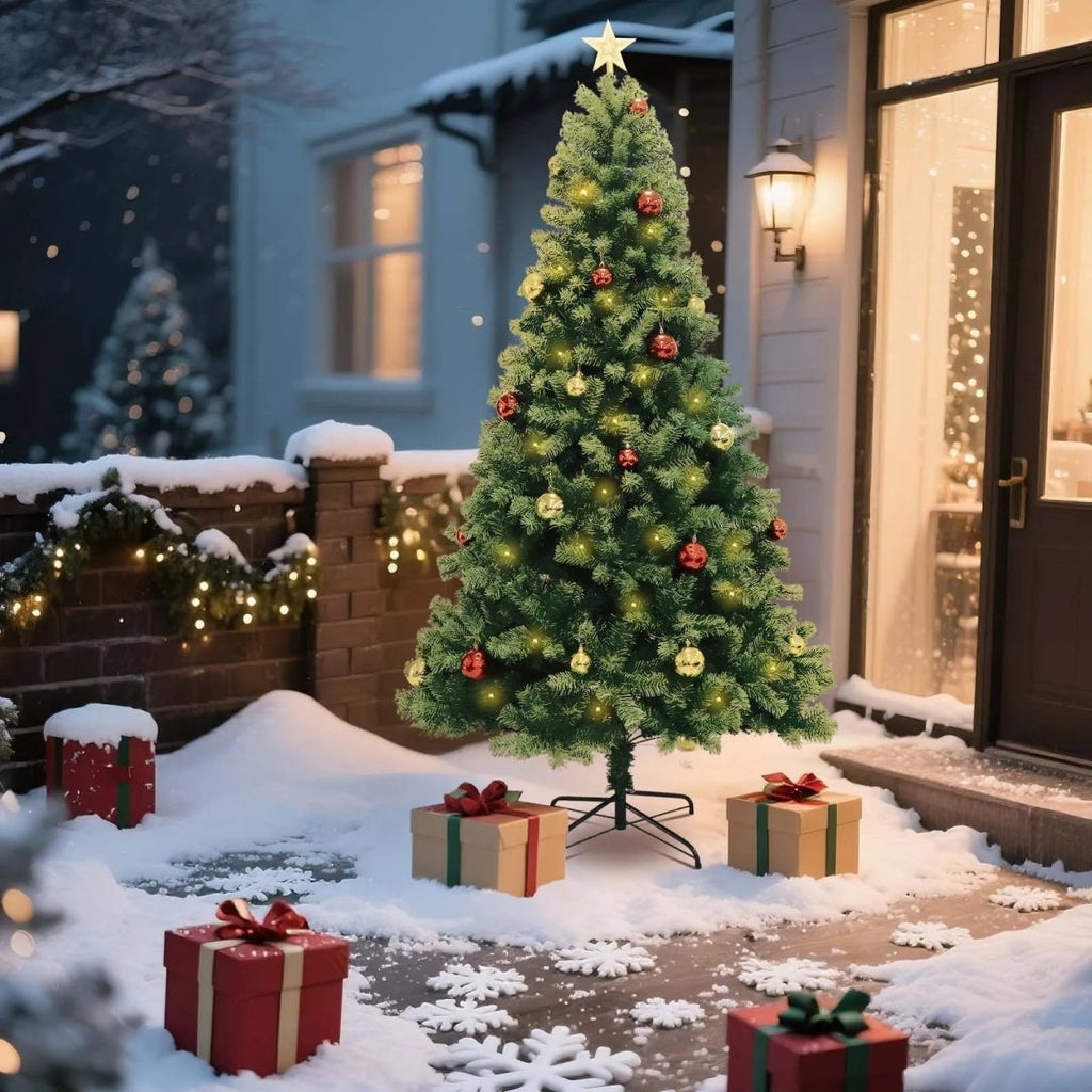 LumiPine LED Artificial Tree With Eight Festive Light Patterns | Temsk