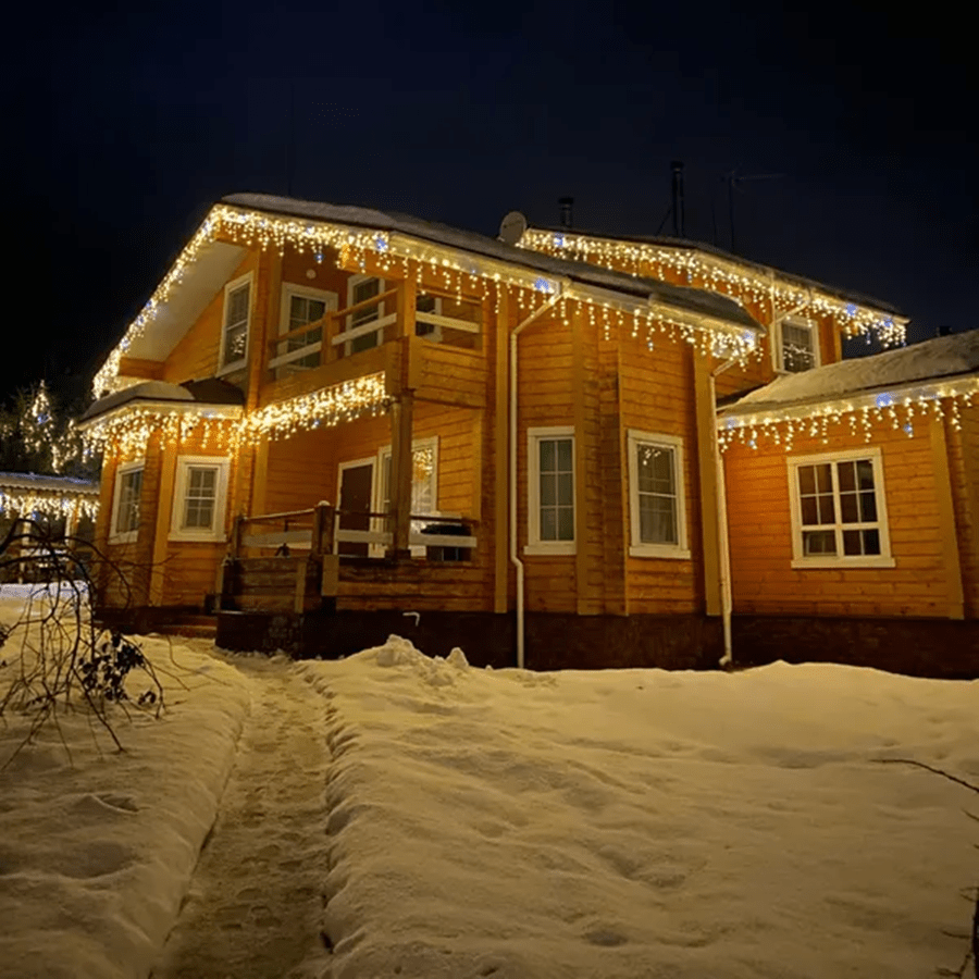 LumaWeave LED Curtain String Lights For Magical Holiday Decoration | Temsk