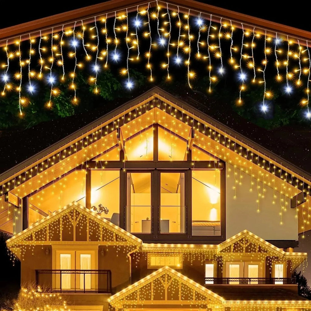 LumaWeave LED Curtain String Lights For Magical Holiday Decoration | Temsk