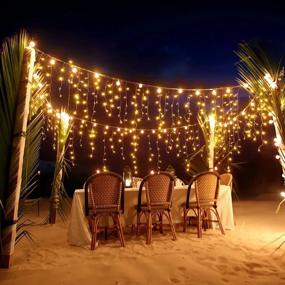 LumaWeave LED Curtain String Lights For Magical Holiday Decoration | Temsk