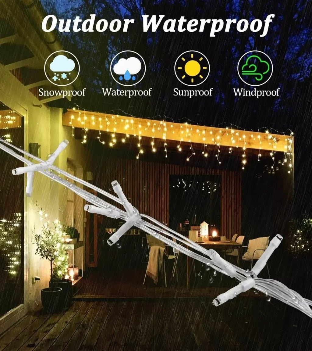 LumaWeave LED Curtain String Lights For Magical Holiday Decoration | Temsk