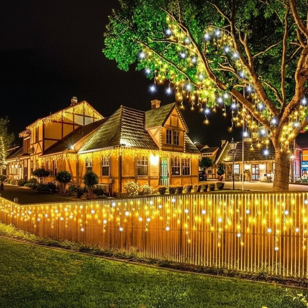LumaWeave LED Curtain String Lights For Magical Holiday Decoration | Temsk