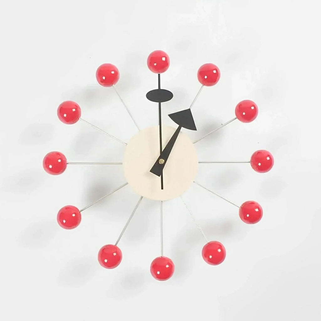 Luminara dekorativ metal sol vægur, 32 cm stille quartz bevægelse | Temsk