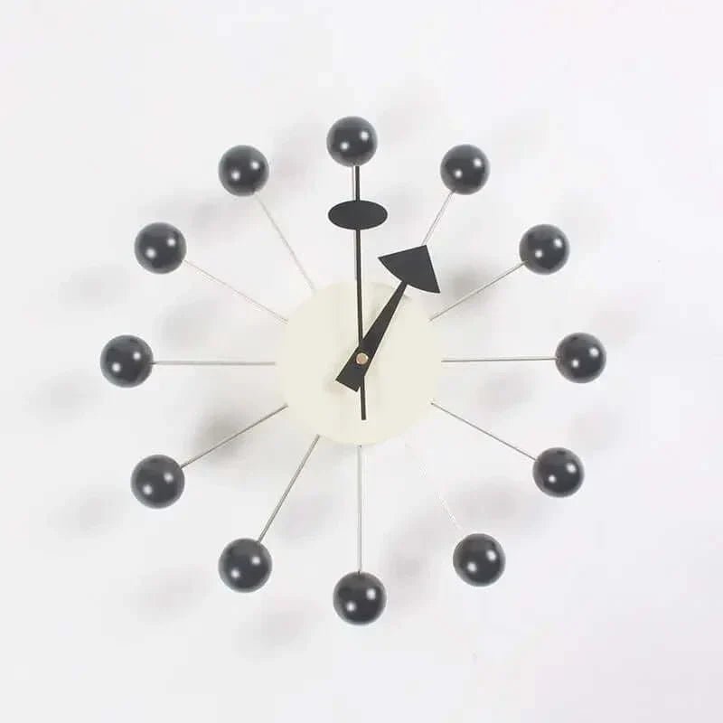 Luminara dekorativ metal sol vægur, 32 cm stille quartz bevægelse | Temsk