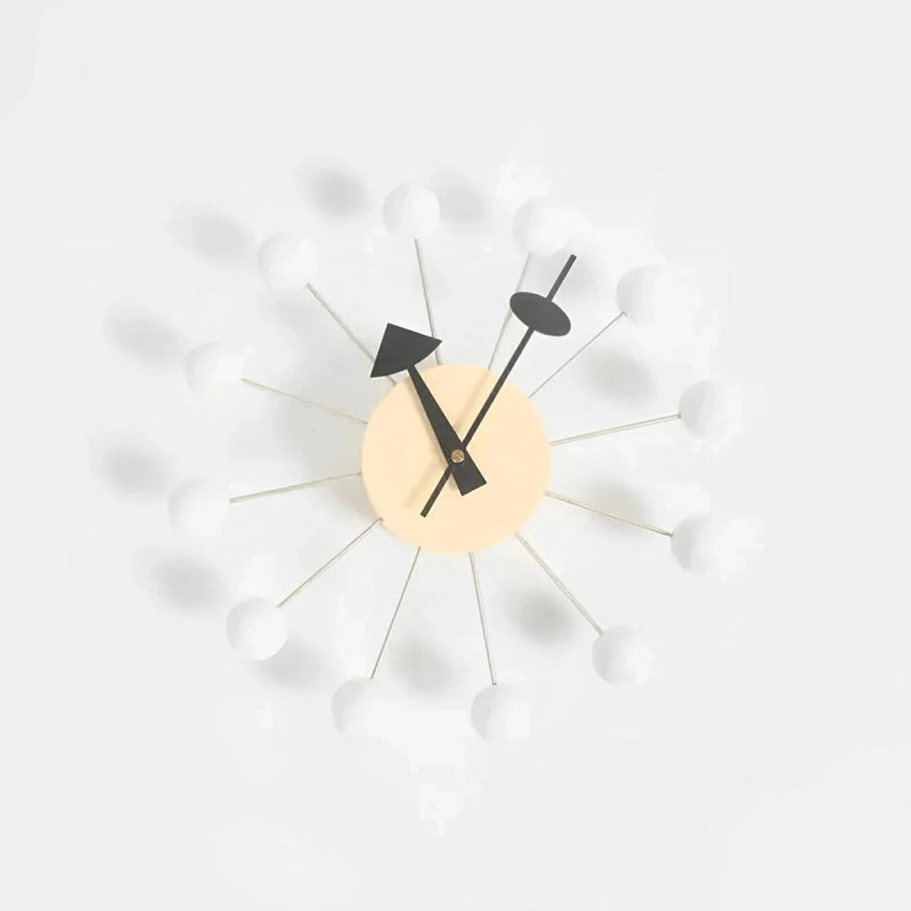 Luminara dekorativ metal sol vægur, 32 cm stille quartz bevægelse | Temsk