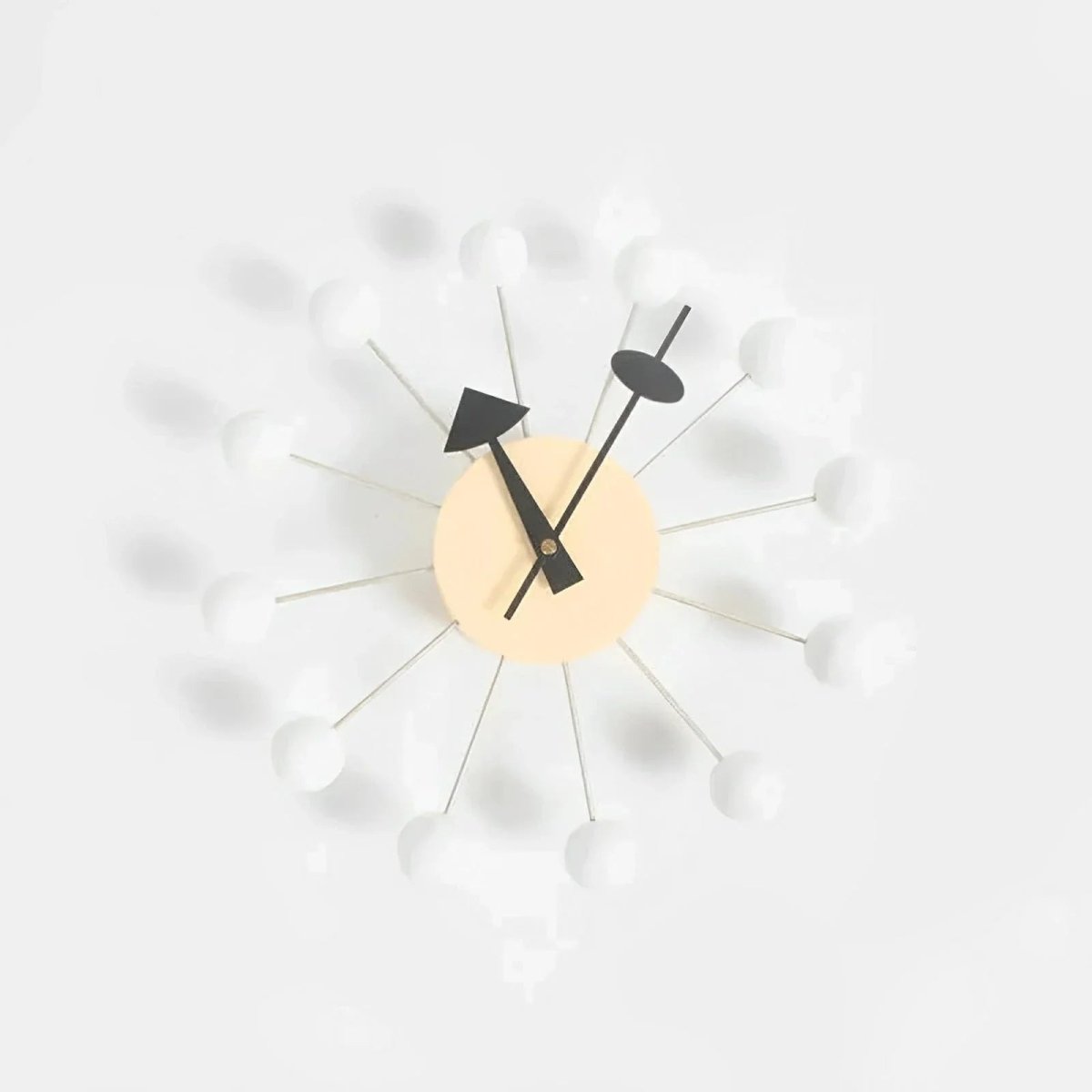 Luminara dekorativ metal sol vægur, 32 cm stille quartz bevægelse | Temsk