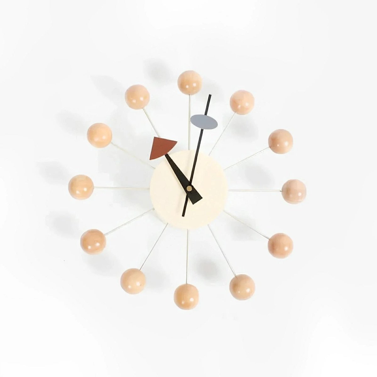 Luminara dekorativ metal sol vægur, 32 cm stille quartz bevægelse | Temsk