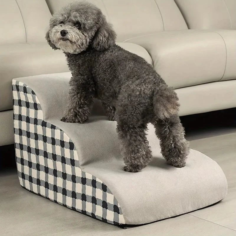 PawEase Supportive Foam Dog Stair With Non-Slip Design | Temsk