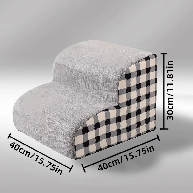 PawEase Supportive Foam Dog Stair With Non-Slip Design | Temsk