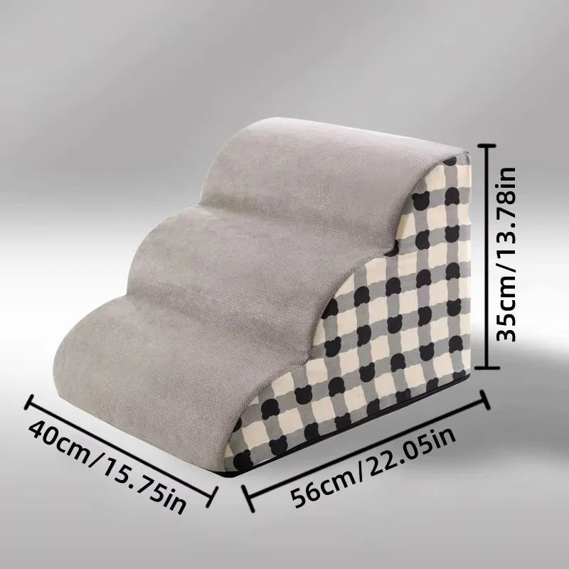 PawEase Supportive Foam Dog Stair With Non-Slip Design | Temsk