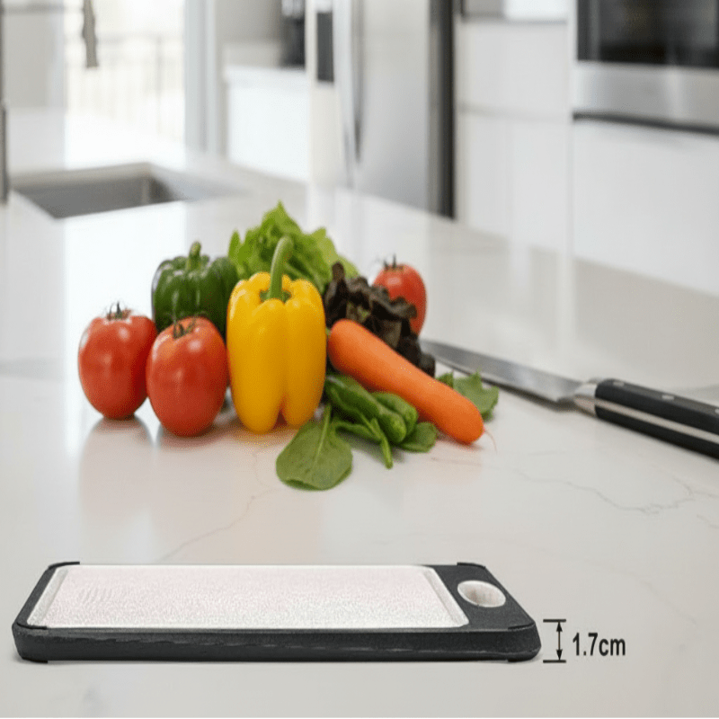 PureSteel Double-Sided Stainless Steel Cutting Board for Hygienic Prep | Temsk