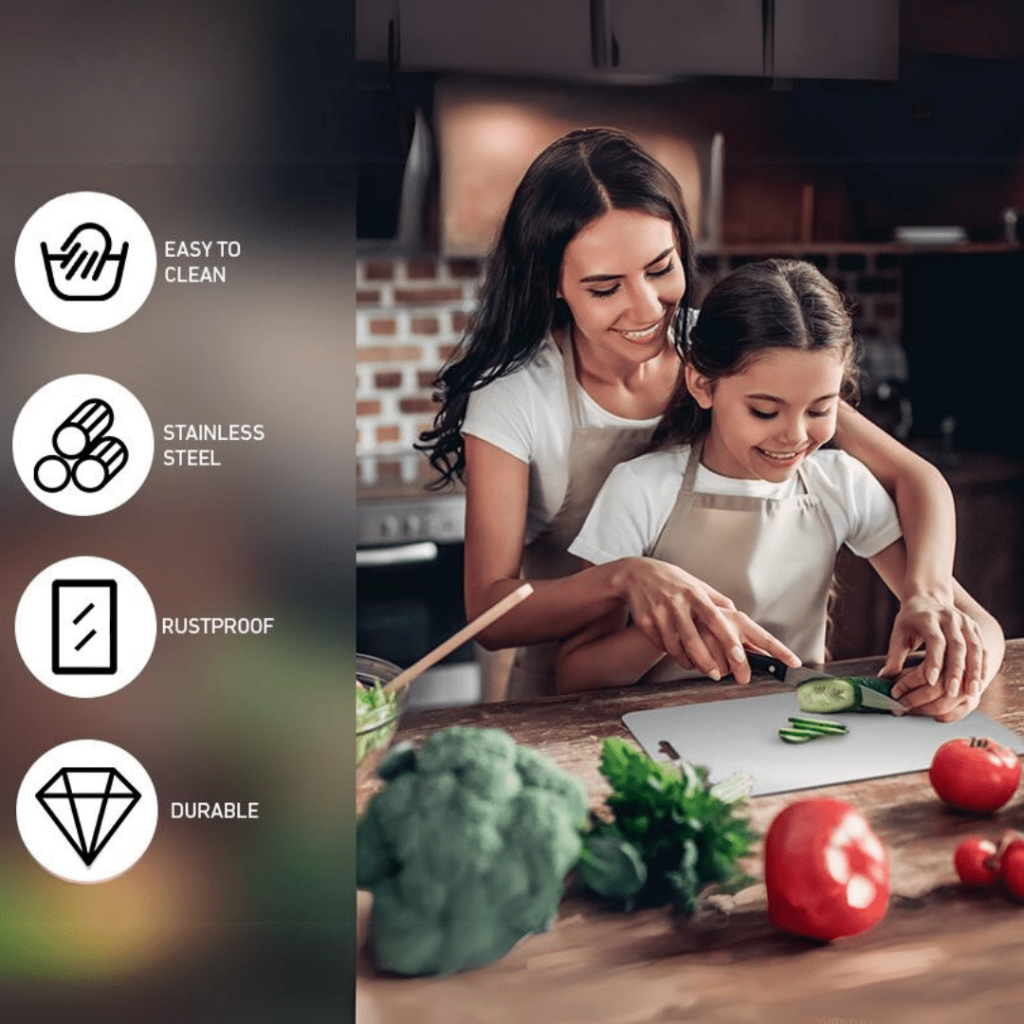 AuroraCraft Premium Cutting Board With Rust-Resistant And Odor-Neutral Design | Temsk