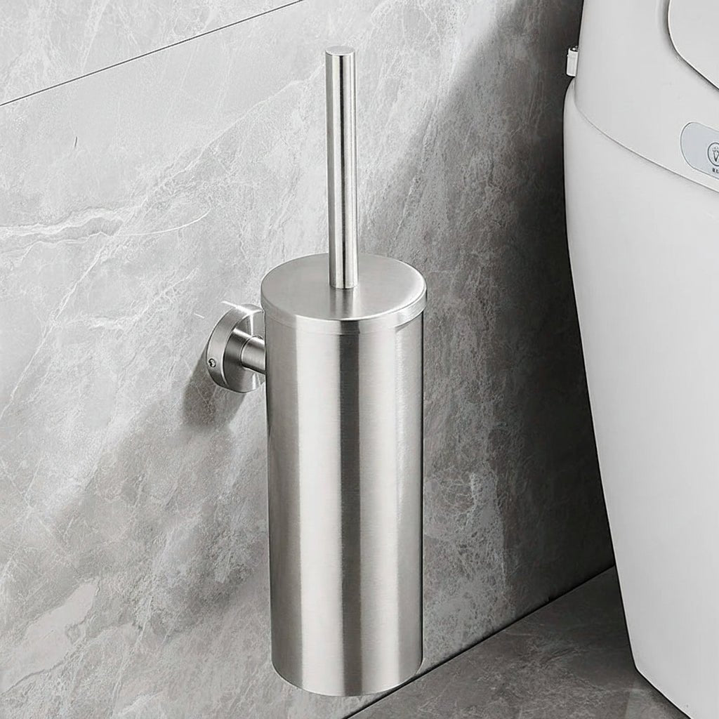 AstraSteel Elegant Stainless Steel Toilet Brush Set For Modern Bathrooms | Temsk