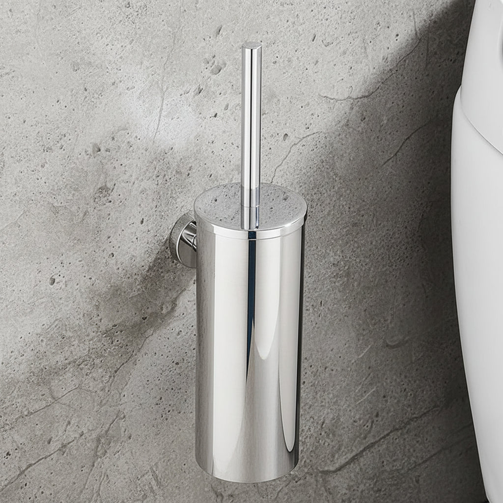 AstraSteel Elegant Stainless Steel Toilet Brush Set For Modern Bathrooms | Temsk