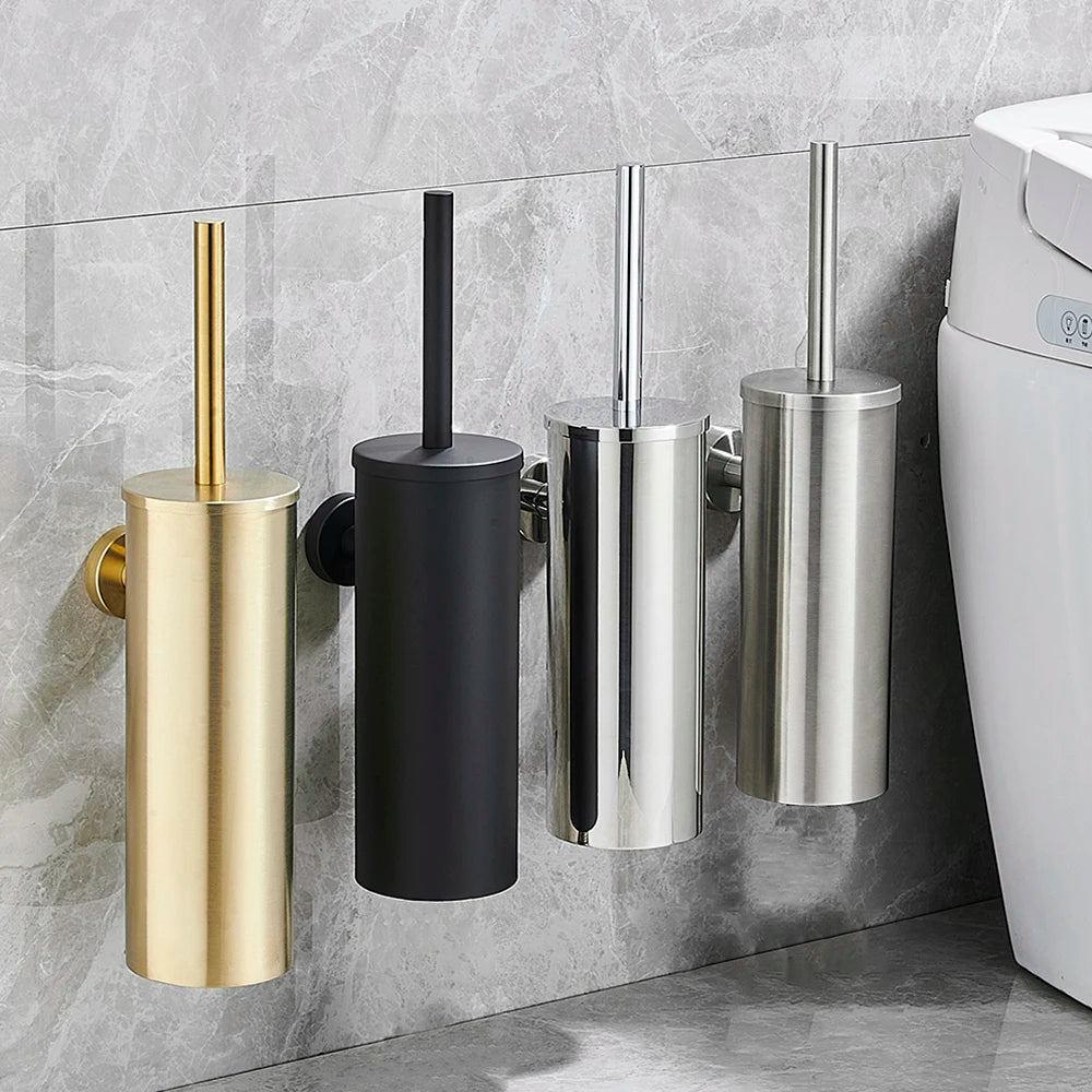 AstraSteel Elegant Stainless Steel Toilet Brush Set For Modern Bathrooms | Temsk