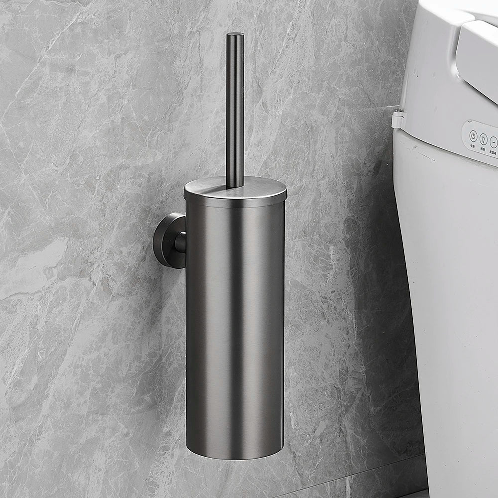 AstraSteel Elegant Stainless Steel Toilet Brush Set For Modern Bathrooms | Temsk