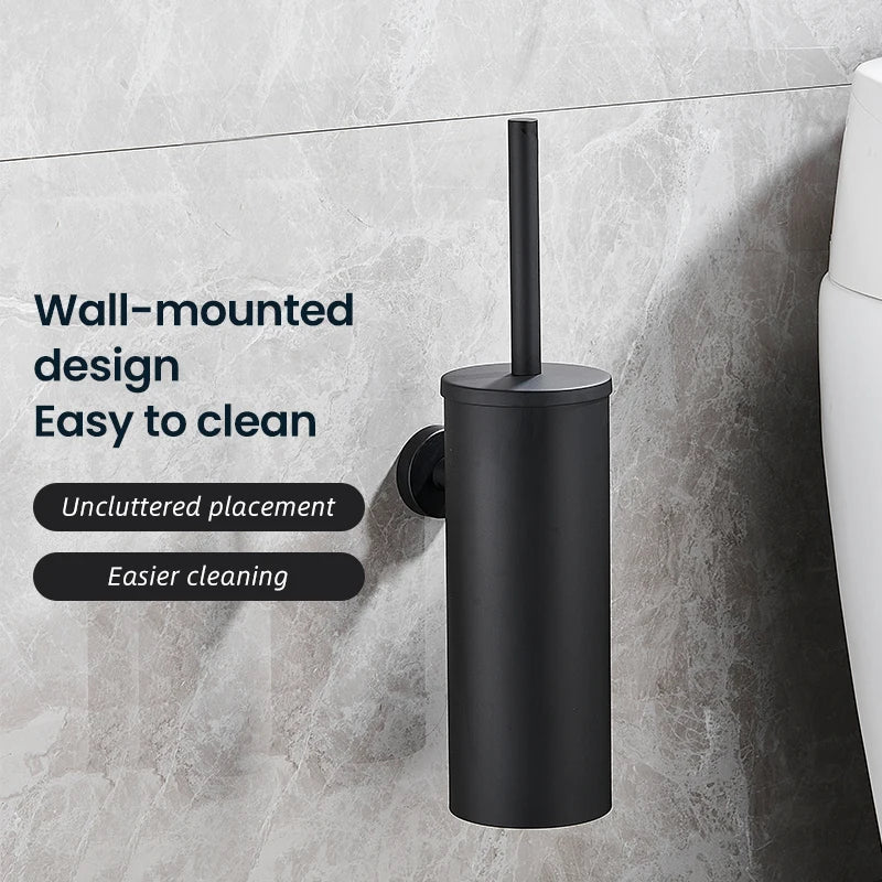 AstraSteel Elegant Stainless Steel Toilet Brush Set For Modern Bathrooms | Temsk