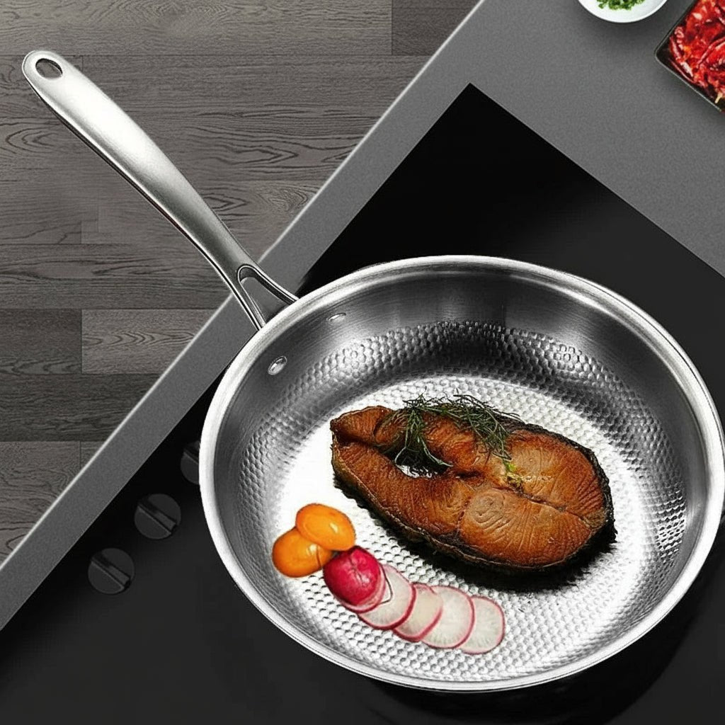Poêle en acier inoxydable IronClad pour steak, rôtissage et cuisine quotidienne | Temsk