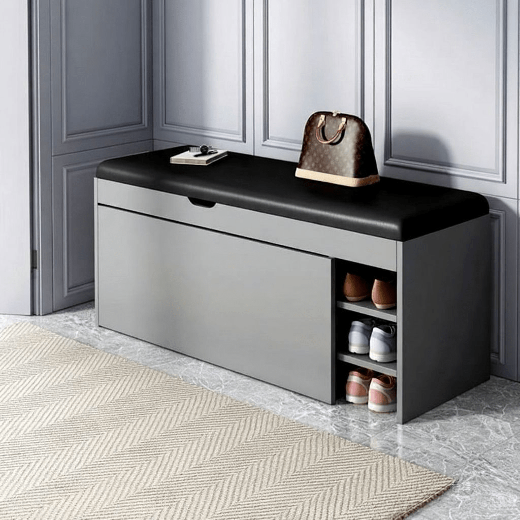 HallwayHub 3-In-One Shoe Cabinet Bench With Foldable Storage System For Hallways | Temsk