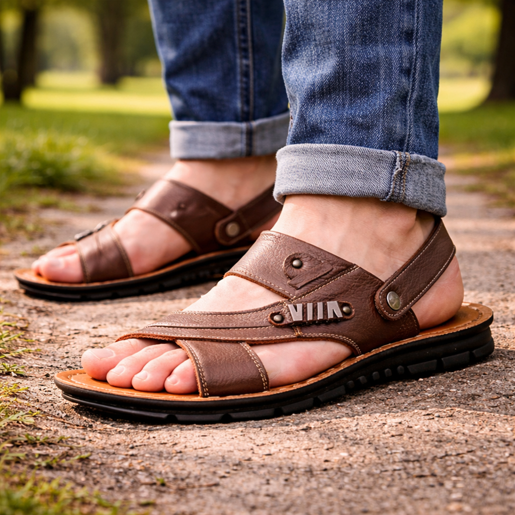 AeroStride Ergonomic Men's Sandals With Adjustable Fit | Temsk