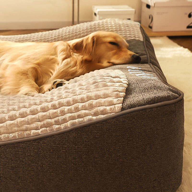 PawNest Orthopedic Large Scratch Resistant Dog Bed With Spinal Support | Temsk