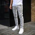 Men's Slim Fit Joggers With Side Stripe Athletic Sweatpants | Temsk