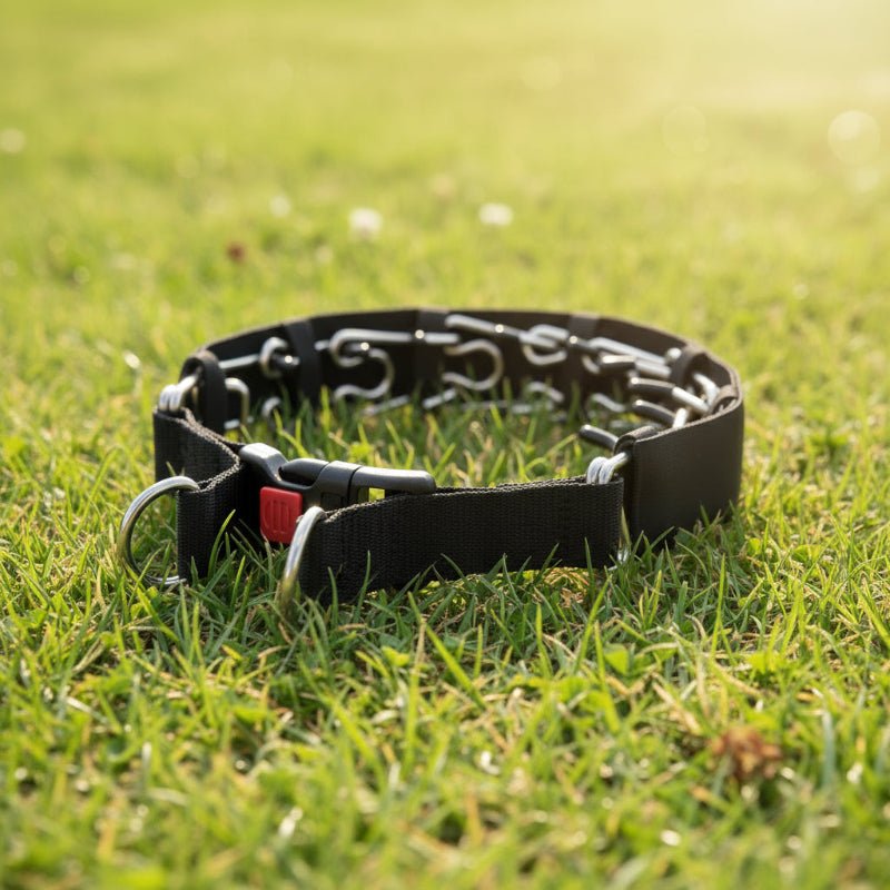 ShieldPaw Dog Training Prong Collar With Steel Core And Soft Nylon Cover | Temsk