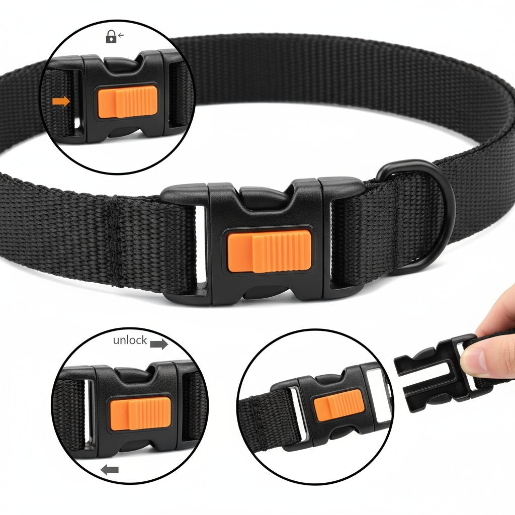 ShieldPaw Dog Training Prong Collar With Steel Core And Soft Nylon Cover | Temsk