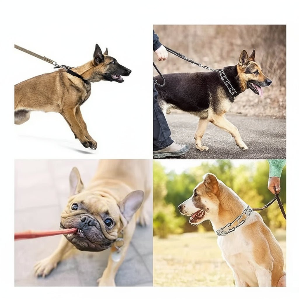 ShieldPaw Dog Training Prong Collar With Steel Core And Soft Nylon Cover | Temsk